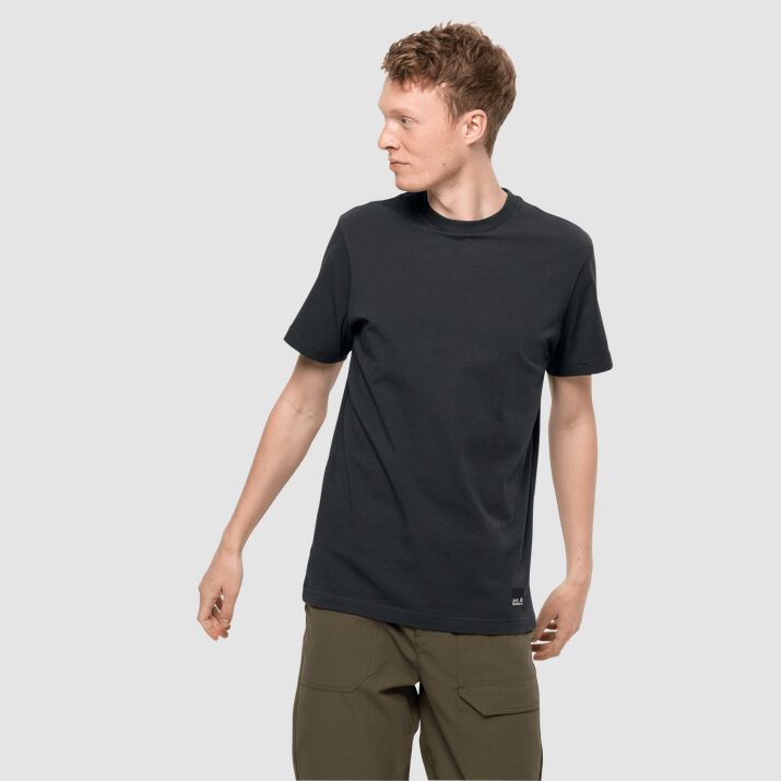 Jack Wolfskin Mens 365 T-shirt Black 813945OQB